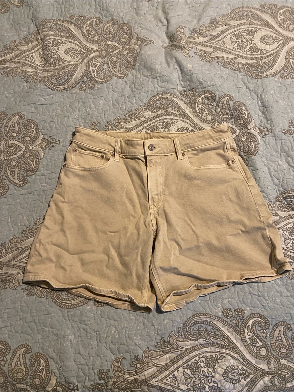 American Eagle Baggy Khaki Shorts